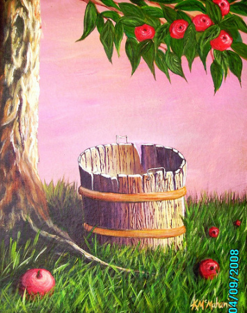 old apple tree & bucket